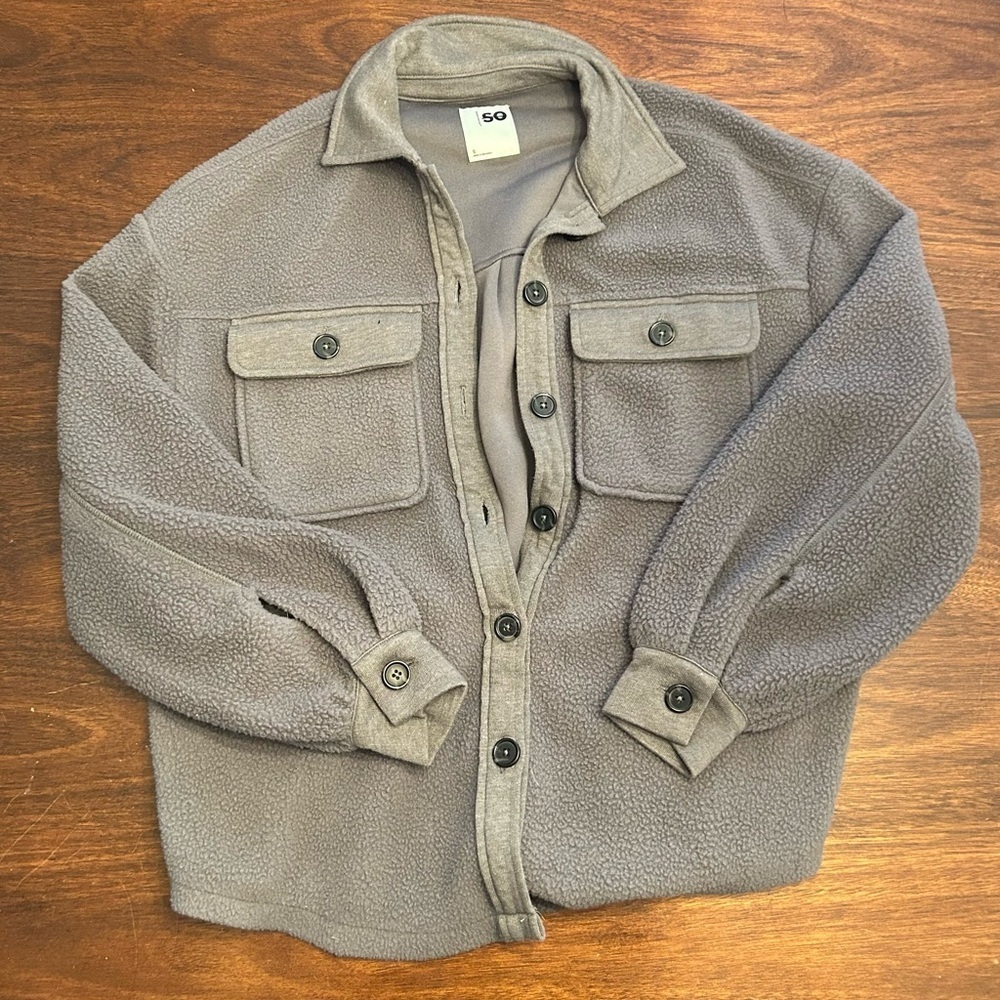 SO Charcoal Fleece Jacket